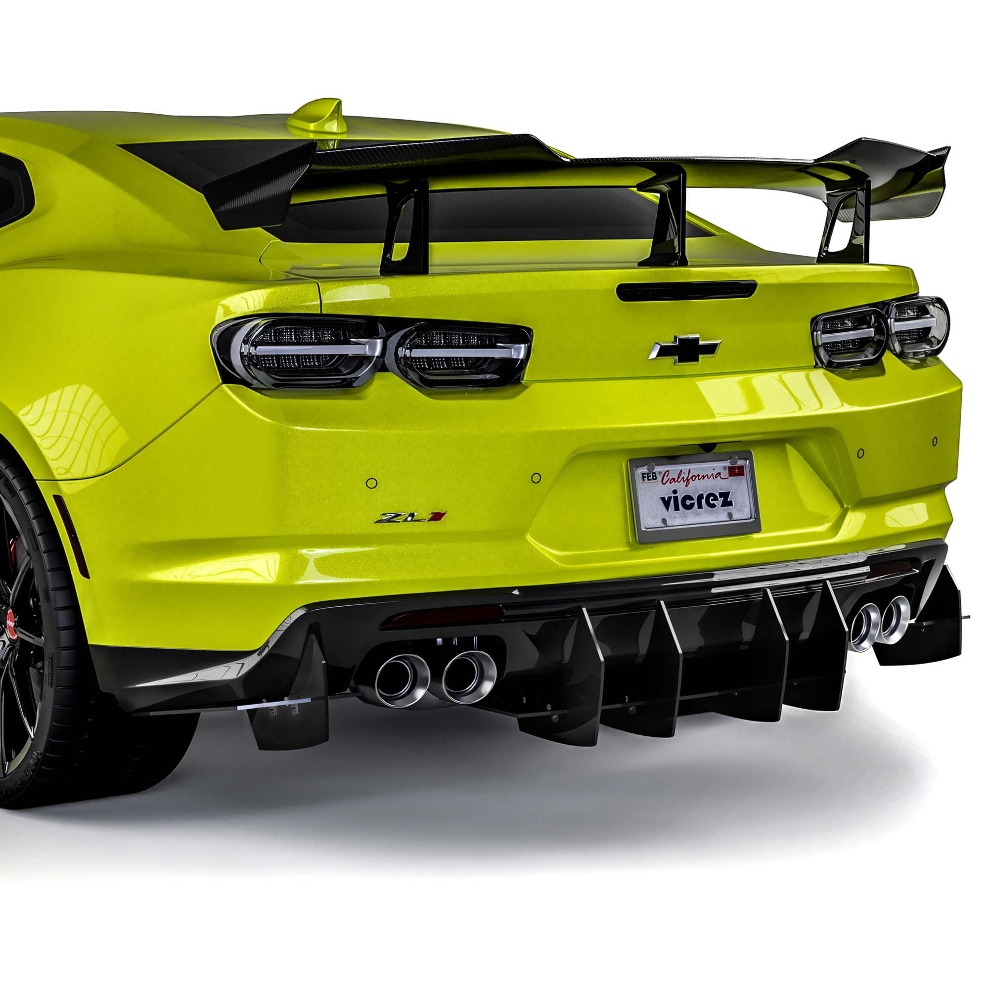 Vicrez Centa VR2 Rear Diffuser Vz102138 Chevrolet Camaro 2016 2022 