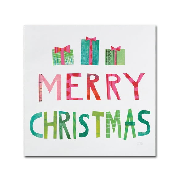 Trademark Fine Art 'Christmas Collage III' Canvas Art by Melissa Averinos