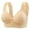 C15/Beige, variant on XIYON Womens Bras Women's Fixed Cup Front Opening Bra Large Size No Underwire Thin Vest Style Bra Comfortable
