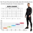 thumbnail image 4 of LANBAOSI Men Mock Turtleneck Compression Shirt Long Sleeve Football Undershirt Male Sports Running Base Layer Workout Tops Size Medium, 4 of 7