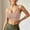 Beige, variant on LIZUOJUN Under $4 Racerback Sports Bra for Women Wireless Support Breathable Bralettes Cross Back Push Up Moisture Wicking Supportive Fit Adjustable Straps Bra for Workout, L