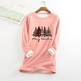 thumbnail image 2 of Autumn Winter Tops Christmas Plush Thermal Undercoat Womens Sweater, 2 of 6