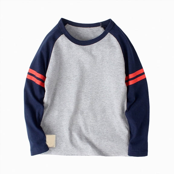 gibobby Toddler Baby Girls Boys Long Sleeve Shirts Raglan Shirt Baseball Tee Cotton T-Shirts (Grey,8-10 Years)