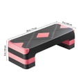 thumbnail image 5 of KFFKFF Aerobic Exercise Step Platform, 28-Inch Workout Stepper with Adjustable Height, Fitness Training Deck with 4 Risers, Non-Slip Surface for Home Gym Cardio and Strength, Red, 5 of 9