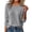 (New18)Gray, variant on ThriftyPlait Women V Neck Plain Sweater Cotton Long Sleeve Cuff Pullover Top Casual Loose Fit Soft Stretchy Knitted Jumper Fall Winter Blouse