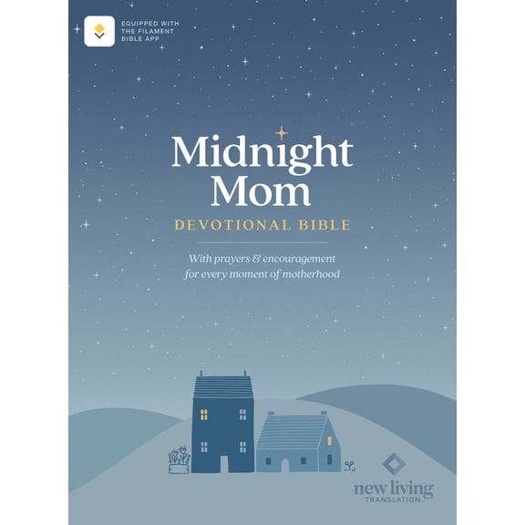 NLT Midnight Mom Devotional Bible (Softcover, Red Letter, Filament Enabled): With Prayers and Encouragement for Every Mo, (Paperback)