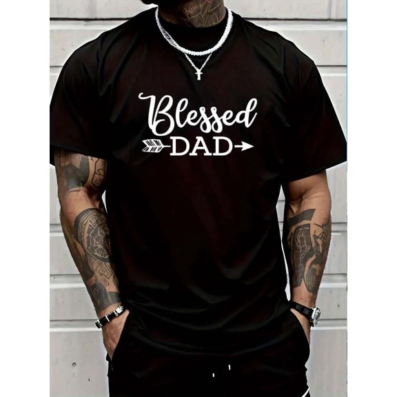 100% Cotton Dad Religious Jesus Christian Faith Church Papa T-Shirt Graphic T-shirts for men