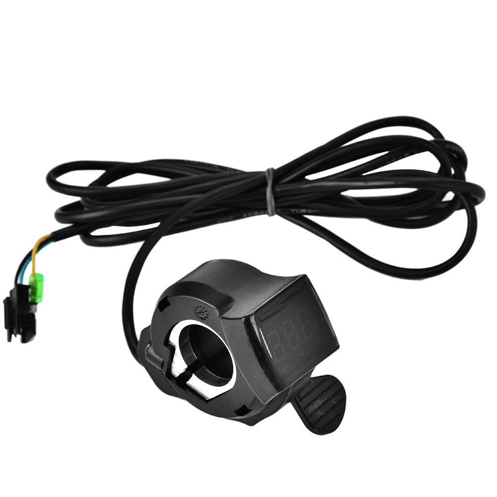12V-99V Electric Scooter E-bike Thumb Throttle Power Switch LCD Digital Display