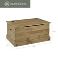 thumbnail image 4 of OS Home and Office Furniture Wood Storage Trunk in Corona Brown, 4 of 6