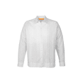 thumbnail image 3 of AKAM Guayabera Manga Larga camisa para hombre 100% LINO Hecho en México. Comodidad, uso casual o formal. Ideal para clima, templado o cálido  Grande, L, Blanco), 3 of 6