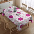 thumbnail image 2 of Pioneer Flower Floral Print Pattern Rectangle Tablecloth 60"x84",Waterproof Polyester Rectangle Table Cloth, Wipeable Spillproof Polyester Tablecloth for Dining, Camping, Indoor and Outdoor, 2 of 5