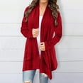 thumbnail image 2 of Women's Fashion Casual Long Sleeve Cardigan Coat Solid Color Irregular Design Comfortable Lightweight Stylish Outerwear, 2 of 2