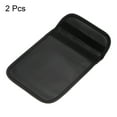 thumbnail image 3 of Unique Bargains Faraday Bag, 2Pcs RFID Signal Blocking Pouch 9 Inch PU Wallet Anti-Radiation Anti-Tracking Anti-Spying, Black, 3 of 5