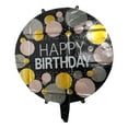 thumbnail image 2 of 10-Piece Black Birthday Confetti Foil Latex Balloon Set, 2 of 5