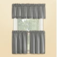 thumbnail image 2 of Collections Etc Martine Rod Pocket Caf� Curtain Set - Includes Valance & Two Tiers, 2 of 2