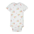 thumbnail image 4 of Gerber Organic Cotton Baby Girl Rainbow Bodysuit, 3 Pack, 4 of 4