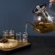 thumbnail image 5 of Tetera de vidrio resistente al calor de borosilicato de alta calidad, revestimiento de vidrio, tetera de vidrio a prueba de explosiones, colador de acero inoxidable 304, juego de té, 5 of 6