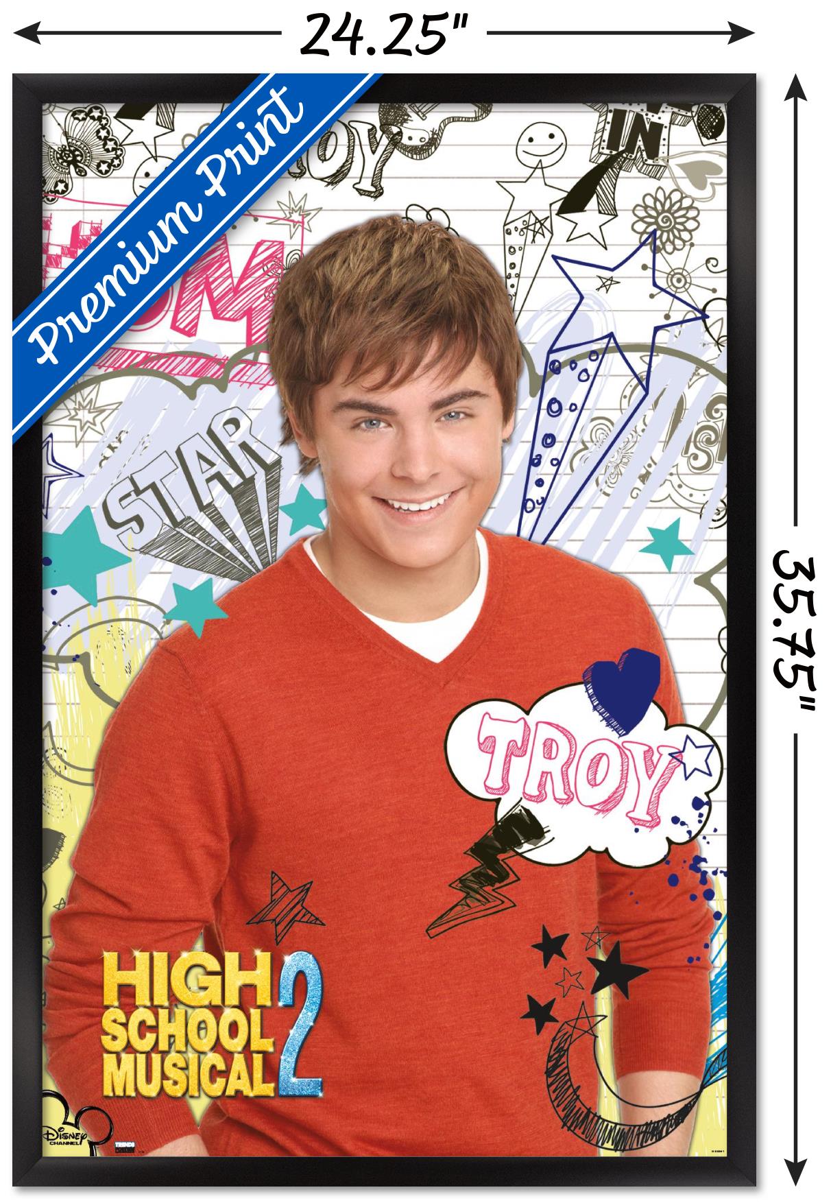 High School Musical 2 - Troy Wall Poster, 22.375" x 34" Framed