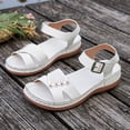 thumbnail image 5 of Willtoo Flat Sandals for Women Dressy: Comfortable Flats Sandals Women Open Toe Ankle Strap Walking Shoes Summer, 5 of 6