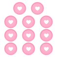 thumbnail image 1 of Discos de encuadernación de plástico de 35 mm, paquete de 11 discos de expansión encuadernados, anillos de encuadernación en forma de corazón para planificador de cuadernos de bricolaje, rosa, 1 of 6