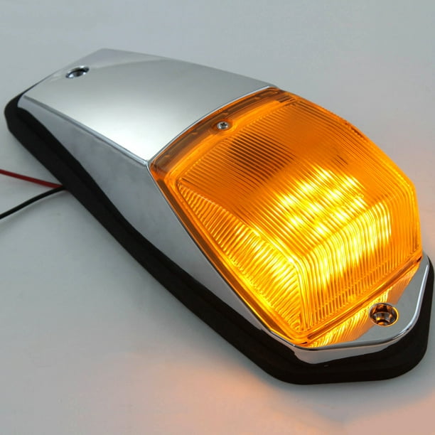 Set of 10 Cab Marker Lights Chrome with 31 Ultra Bright LED Lamps