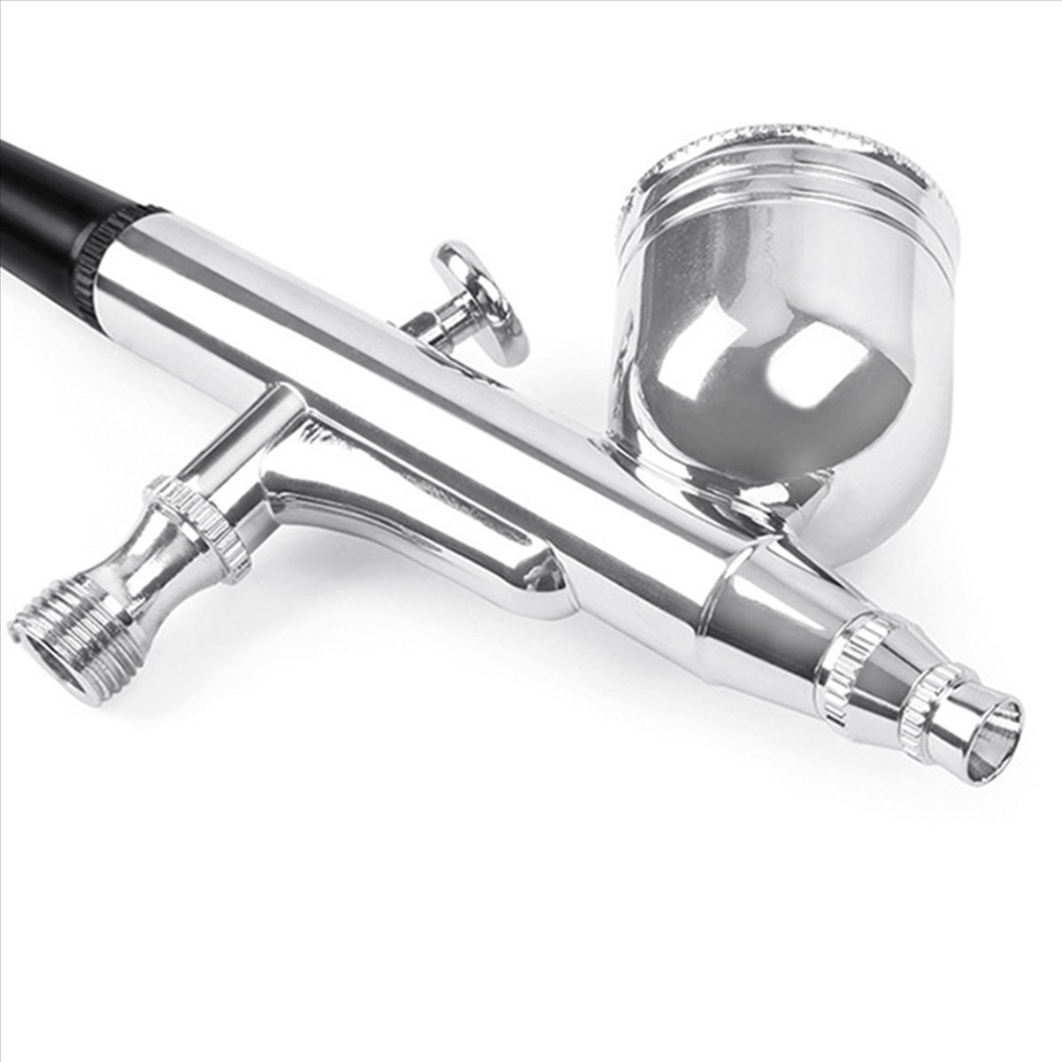 2X 0.3mm Double Action Airbrush Kit Air Brushes for Painting Electric Airbrush Set for Painting Models, Auto Graphics