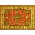 thumbnail image 1 of Ahgly Company Machine Washable Indoor Rectangle Persian Yellow Traditional Area Rugs, 2' x 4', 1 of 4