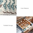 thumbnail image 6 of Placemats 1 Pack, Blue Tulip Woven Placemat, Linen Place Mats for Kitchen/Dining Tables, Vintage Floral Leaves Butterfly Plants Beige Washable Table Mats for Party, 6 of 8