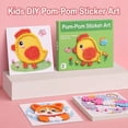 thumbnail image 5 of DIY Craft Kit for Kids Pom Pom Balls Gift for Girls, Educational, Ages 3 and Up, 5 of 5