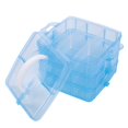 thumbnail image 2 of MesaSe Casewin 3-Tier Stackable Craft Organizers and Storage Box with 30 Compartments Bead Organizer Plastic Storage Box for Toys Dolls  Arts and Craft  Tape  Rock Collection  Ribbons, 2 of 7