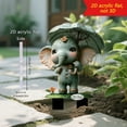 thumbnail image 4 of Umbrella Holding Elephants Inserted 2D Acrylic Garden Grass Stake Waterproof And Hard Wearing Decorative Props Inserted, 4 of 8
