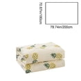 thumbnail image 1 of Ohufall Cooling Comforter Yellow Pineapple Print Cotton Comforter Lightweight Quilt Breathable Washable Summer Bedding For Spring Fall Use, 1 of 6