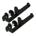 thumbnail image 4 of LEORX 2Pcs Black Pegboard Desk Mount Brackets Iron Material with Easy Installation Support, 4 of 8