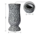 thumbnail image 2 of CasaWorks Cemetery Vase for Grave Decoration,Gray Heavy Granite Headstone Flower Holder, 2 of 5
