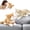 Yellow&Brown, variant on MorisMos 2Pcs Cat Stuffed Animals, 14" Realistic Cat Plush Toys