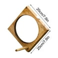 thumbnail image 2 of sruoe Bird Feeder, Hanging Bird Feeder Tray, Bird Feeders Outdoor, Cardinal Bird Feeder, Hopper Feeder, Small Large Bowl Wild Bird Feeders for Garden Decor, Wood, 2 of 5