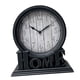 thumbnail image 4 of Reloj de escritorio sin tictac, estilo europeo, clásico, retro, analógico, reloj de mesa para Borde plateado, 4 of 9