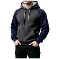 thumbnail image 6 of cocolona Womens and Mens Color Block Hoodies Long Sleeve Drawstring Hooded Sweatshirts Fall Winter Fashion Pullover Hoodie with Pockets, 6 of 7