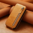 thumbnail image 6 of Zipper Wallet Case for Samsung Galaxy A03S with Card Holder Slot, PU Leather Adjustable Kickstand Flip Handbag Phone Cover for Samsung Galaxy A03S SDLL Orange, 6 of 14