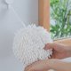 thumbnail image 5 of Xiao Hua Toalla de mano de 2 piezas, toalla de mano Chenier, toalla de mano gruesa y absorbente, toalla de baño de fibra ultrafina esponjosa, toalla decorativa con anillo, gris + blanco, 5 of 5