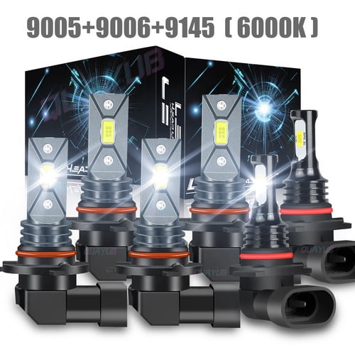 LED Headlight   Fog Light Bulbs White Combo For Chevy Colorado 2009-2012