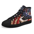 thumbnail image 7 of Faith High Top Canvas Shoes Sneakers Black Size 12, 7 of 7
