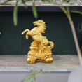 thumbnail image 1 of Estatua de caballo, figurita artesanal de PVC, escultura de animal, adorno de mesa para estantería, sala de estar, dormitorio, centro de mesa, regalo, 1 of 8