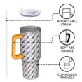 thumbnail image 4 of Modern Halloween 40oz Trek Tumbler– Stainless Steel Insulated Tumbler with Handle and Straw, Large Capacity Travel Cup for Hot & Cold Drinks, 4 of 7