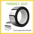 thumbnail image 2 of Silver Tape, 1.96 in × 164Ft Wall Decor Decorative Tape, High Viscosity Decorative Craft Tape, Mirror Tape, Reflective Mirror Craft Tape, Metallic Tape for Wedding Party Holiday Art Craft,Silver, 2 of 6