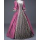 thumbnail image 3 of Vestido medieval del siglo XVIII para mujer, cintura alta, media manga, vestidos de baile, princesa, encaje, patchwork, vestido de satén, disfraz de reina renacentista, 3 of 5