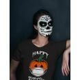 thumbnail image 3 of Happy Halloween Shirt 2020 Quarantine Pumpkin Jack O Lantern Women T-Shirt Large Black, 3 of 5