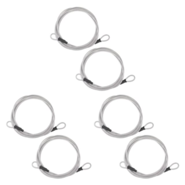 Justharion 2pcs High Security Cable Lock Lightweight And Practical Anti-Theft Bike Bicycle Lock Chain Lock silver-2m*2 3Set