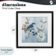 thumbnail image 4 of Stupell Industries Shabby Chic Blue Bird Tranquility Black Framed Print Under Glass, 13 x 13, by Nan, 4 of 8