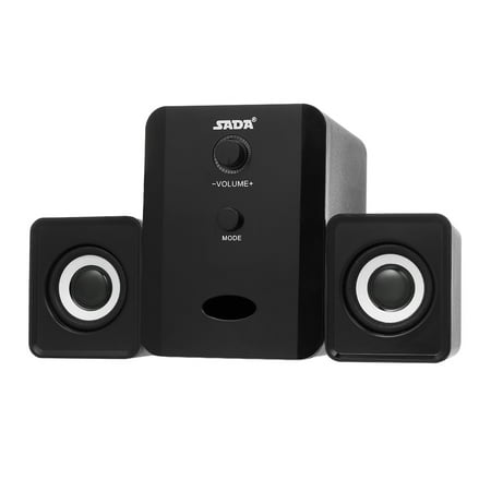 SADA D-201 USB Wired Speaker Set Computer Speakers Bass Music Player ...